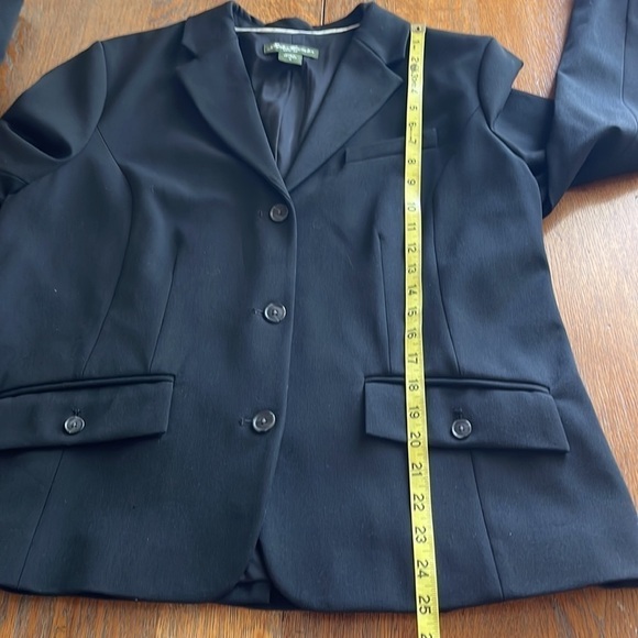 Eddie Bauer Black blazer classic button down front pockets heavy weight size 16 - Picture 8 of 15